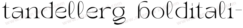 tandellerg bolditali字体转换